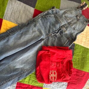 OshKosh Toddler Boys Shirt/Bib Overalls